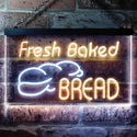 ADVPRO Fresh Baked Bread Illuminated Dual Color LED Neon Sign st6-i0512 - White & Yellow