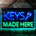ADVPRO Key Made Here Shop Display Dual Color LED Neon Sign st6-i0520 - Green & Blue