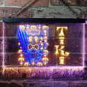 ADVPRO Tiki Bar Surf Illuminated Dual Color LED Neon Sign st6-i0584 - Blue & Yellow