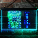 ADVPRO Tiki Bar Surf Illuminated Dual Color LED Neon Sign st6-i0584 - Green & Blue
