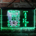 ADVPRO Tiki Bar Surf Illuminated Dual Color LED Neon Sign st6-i0584 - White & Green