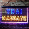 ADVPRO Thai Massage Illuminated Dual Color LED Neon Sign st6-i0731 - Blue & Yellow