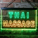 ADVPRO Thai Massage Illuminated Dual Color LED Neon Sign st6-i0731 - Green & Yellow