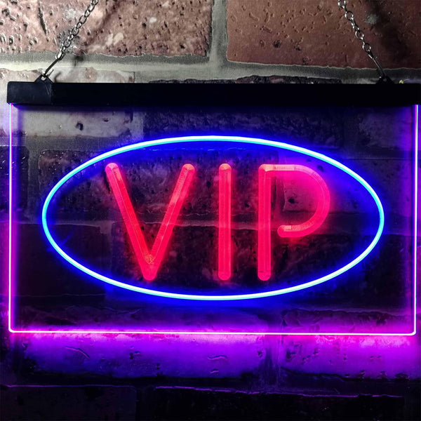 ADVPRO VIP Only Room Man Cave Bar Club Pub Dual Color LED Neon Sign st6-i0748 - Blue & Red