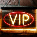 ADVPRO VIP Only Room Man Cave Bar Club Pub Dual Color LED Neon Sign st6-i0748 - Red & Yellow