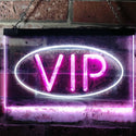 ADVPRO VIP Only Room Man Cave Bar Club Pub Dual Color LED Neon Sign st6-i0748 - White & Purple