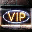 ADVPRO VIP Only Room Man Cave Bar Club Pub Dual Color LED Neon Sign st6-i0748 - White & Yellow