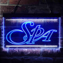 ADVPRO Spa Massage Shop Display Dual Color LED Neon Sign st6-i0975 - White & Blue