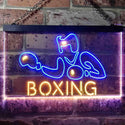ADVPRO Boxing Fitness Club Display Dual Color LED Neon Sign st6-i1006 - Blue & Yellow