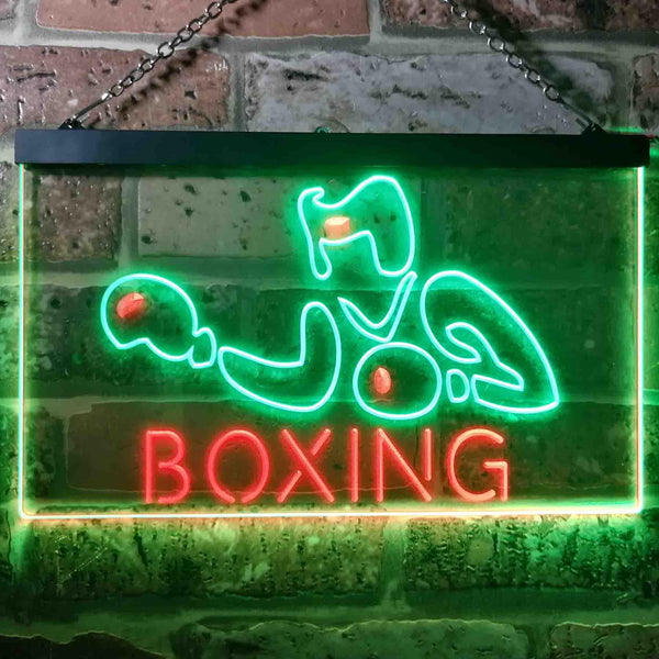 ADVPRO Boxing Fitness Club Display Dual Color LED Neon Sign st6-i1006 - Green & Red