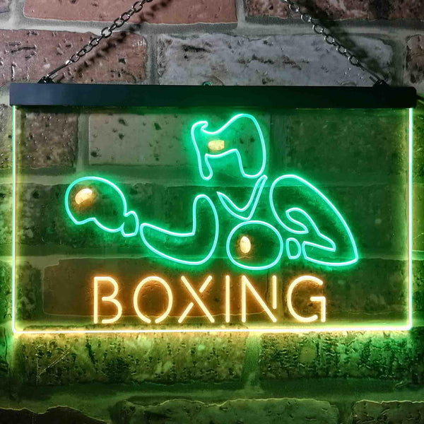 ADVPRO Boxing Fitness Club Display Dual Color LED Neon Sign st6-i1006 - Green & Yellow