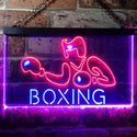 ADVPRO Boxing Fitness Club Display Dual Color LED Neon Sign st6-i1006 - Red & Blue