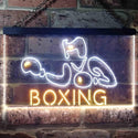 ADVPRO Boxing Fitness Club Display Dual Color LED Neon Sign st6-i1006 - White & Yellow
