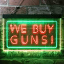ADVPRO We Buy Gun Shop Display Dual Color LED Neon Sign st6-i1009 - Green & Red