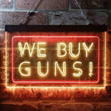 ADVPRO We Buy Gun Shop Display Dual Color LED Neon Sign st6-i1009 - Red & Yellow