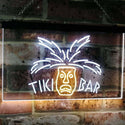 ADVPRO Tiki Bar Mask Pub Club Beer Drink Happy Hour Dual Color LED Neon Sign st6-i2067 - White & Yellow