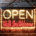 ADVPRO Open Walk Ins Welcome Display Business Dual Color LED Neon Sign st6-i2128 - Red & Yellow