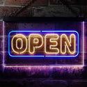 ADVPRO Open Store Shop Display Dual Color LED Neon Sign st6-i2132 - Blue & Yellow