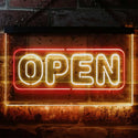 ADVPRO Open Store Shop Display Dual Color LED Neon Sign st6-i2132 - Red & Yellow