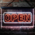 ADVPRO Open Store Shop Display Dual Color LED Neon Sign st6-i2132 - White & Orange