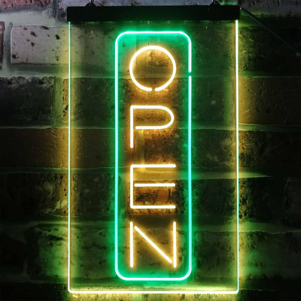 ADVPRO Open Vertical Shop Store Bar Club Display  Dual Color LED Neon Sign st6-i2197 - Green & Yellow