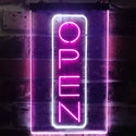 ADVPRO Open Vertical Shop Store Bar Club Display  Dual Color LED Neon Sign st6-i2197 - White & Purple