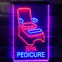 ADVPRO Spa Pedicure Massage Open Welcome Display  Dual Color LED Neon Sign st6-i2281 - Blue & Red