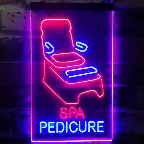 ADVPRO Spa Pedicure Massage Open Welcome Display  Dual Color LED Neon Sign st6-i2281 - Blue & Red