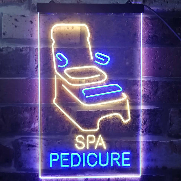 ADVPRO Spa Pedicure Massage Open Welcome Display  Dual Color LED Neon Sign st6-i2281 - Blue & Yellow