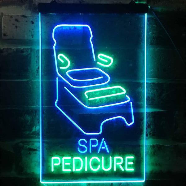 ADVPRO Spa Pedicure Massage Open Welcome Display  Dual Color LED Neon Sign st6-i2281 - Green & Blue