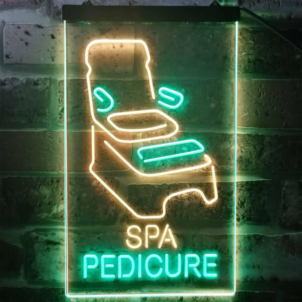 ADVPRO Spa Pedicure Massage Open Welcome Display  Dual Color LED Neon Sign st6-i2281 - Green & Yellow