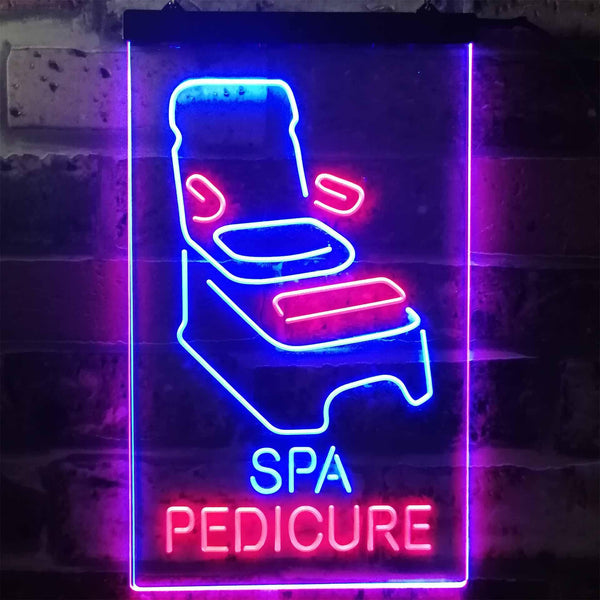 ADVPRO Spa Pedicure Massage Open Welcome Display  Dual Color LED Neon Sign st6-i2281 - Red & Blue