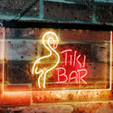 ADVPRO Flamingo Tiki Bar Beer Room Decoration Dual Color LED Neon Sign st6-i2324 - Red & Yellow