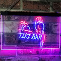 ADVPRO Parrot Tiki Bar Beer Man Cave Club Dual Color LED Neon Sign st6-i2331 - Blue & Red