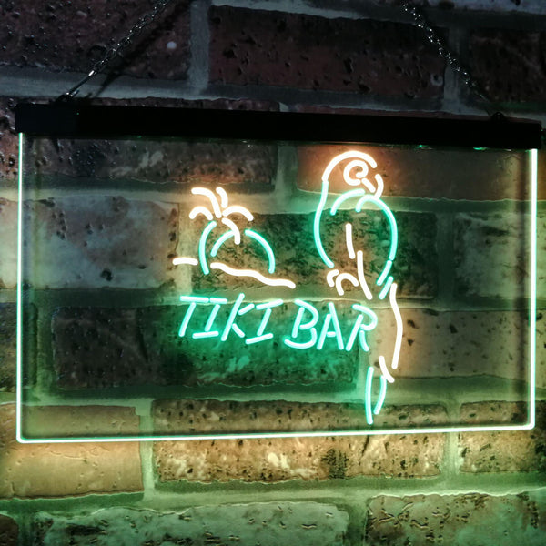 ADVPRO Parrot Tiki Bar Beer Man Cave Club Dual Color LED Neon Sign st6-i2331 - Green & Yellow