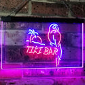 ADVPRO Parrot Tiki Bar Beer Man Cave Club Dual Color LED Neon Sign st6-i2331 - Red & Blue