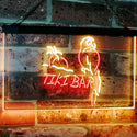 ADVPRO Parrot Tiki Bar Beer Man Cave Club Dual Color LED Neon Sign st6-i2331 - Red & Yellow