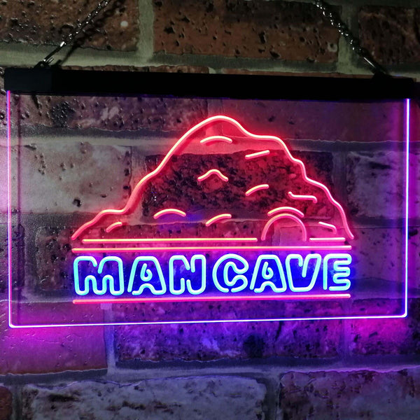 ADVPRO Man Cave Decoration Boy Room Den Garage Display Dual Color LED Neon Sign st6-i3069 - Blue & Red