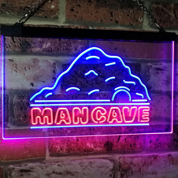 ADVPRO Man Cave Decoration Boy Room Den Garage Display Dual Color LED Neon Sign st6-i3069 - Red & Blue