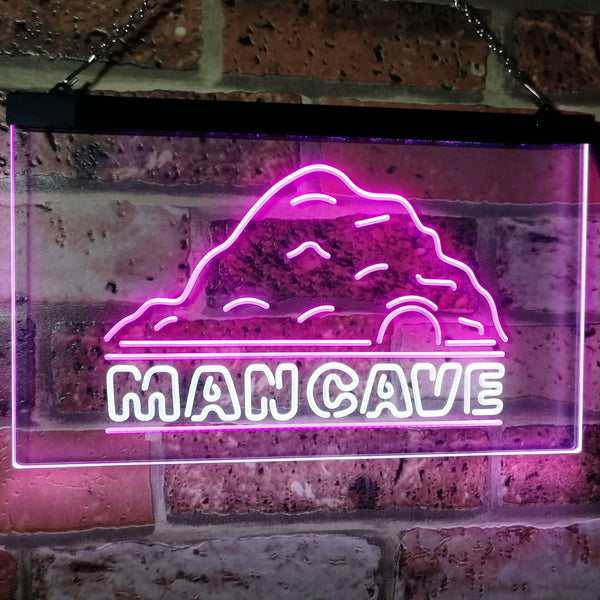 ADVPRO Man Cave Decoration Boy Room Den Garage Display Dual Color LED Neon Sign st6-i3069 - White & Purple