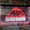ADVPRO Man Cave Decoration Boy Room Den Garage Display Dual Color LED Neon Sign st6-i3069 - White & Red