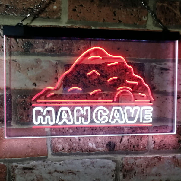 ADVPRO Man Cave Decoration Boy Room Den Garage Display Dual Color LED Neon Sign st6-i3069 - White & Red