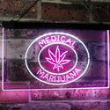 ADVPRO Medical Marijuana Hemp Leaf Sold Here Indoor Display Dual Color LED Neon Sign st6-i3085 - White & Purple