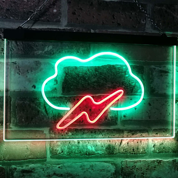 ADVPRO Cloud Lighting Kid Room Wall Decor Dual Color LED Neon Sign st6-i3104 - Green & Red