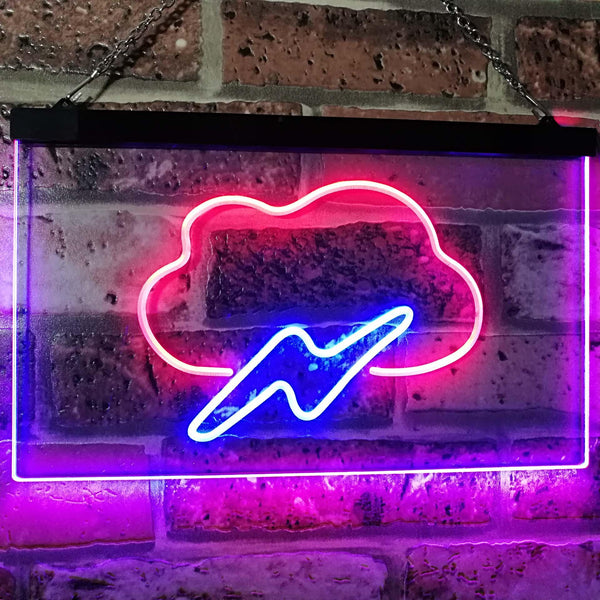 ADVPRO Cloud Lighting Kid Room Wall Decor Dual Color LED Neon Sign st6-i3104 - Red & Blue
