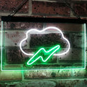 ADVPRO Cloud Lighting Kid Room Wall Decor Dual Color LED Neon Sign st6-i3104 - White & Green