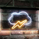 ADVPRO Cloud Lighting Kid Room Wall Decor Dual Color LED Neon Sign st6-i3104 - White & Yellow
