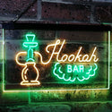 ADVPRO Hookah Bar Smoke Display Dual Color LED Neon Sign st6-i3106 - Green & Yellow