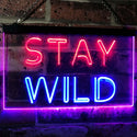 ADVPRO Stay Wild Home Decor Dual Color LED Neon Sign st6-i3112 - Blue & Red