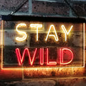 ADVPRO Stay Wild Home Decor Dual Color LED Neon Sign st6-i3112 - Red & Yellow